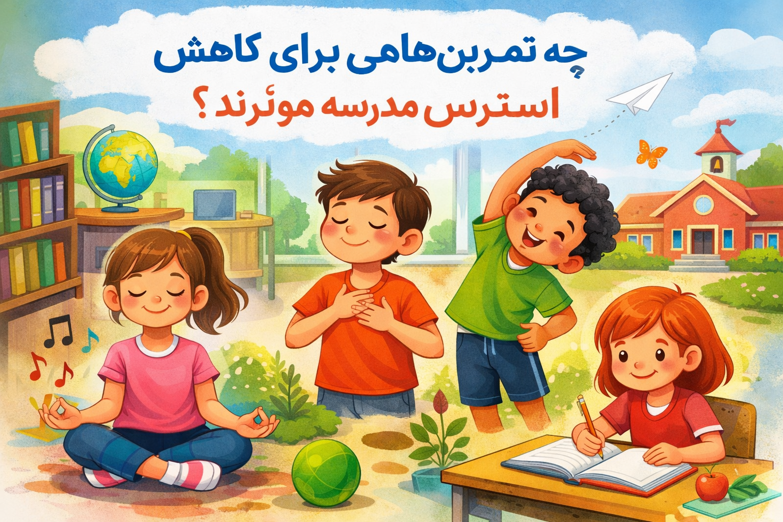 تمرین‌های موثر برای کاهش استرس مدرسه در کودکان و نوجوانان